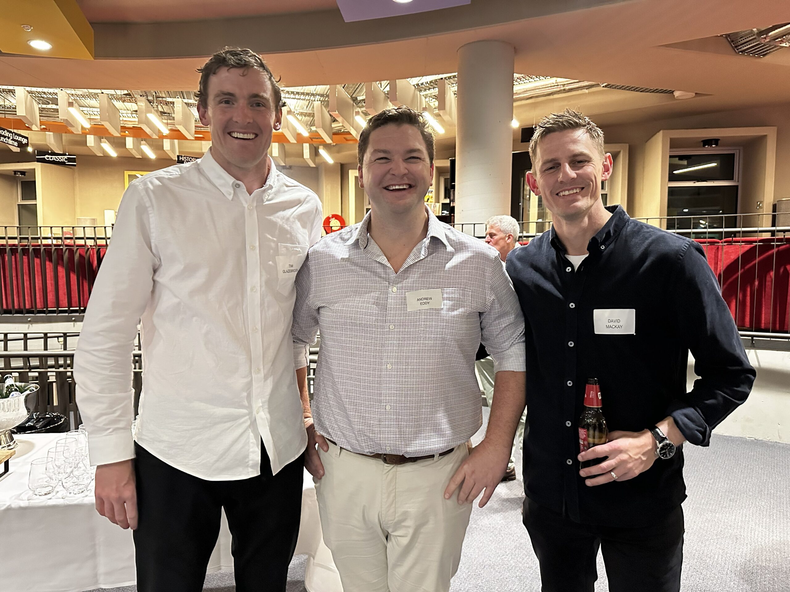 Tim Glazebrook, Andrew Eddy and David Mackay